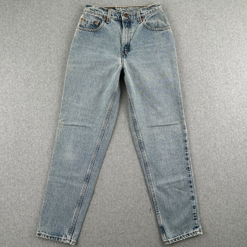 Vintage‎ 90s Levi's 550 Jeans Women 4 Reg S Blue Relaxed Tapered Leg Made in USA